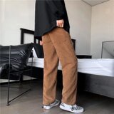 2025秋季新款美式复古加绒灯芯绒裤子男潮牌拖地休闲裤R2075-P35，男装卫衣，星座1703A-1
