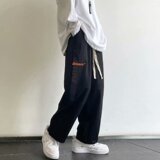 2025春秋新款Ins港风男装宽松卫裤男运动裤长裤休闲裤男ZD193-P25，男装休闲裤，星座1703A-1