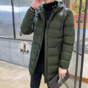 2025冬季新款连帽加厚大码中长款棉衣外套青年百搭棉服MY9588-P60图片