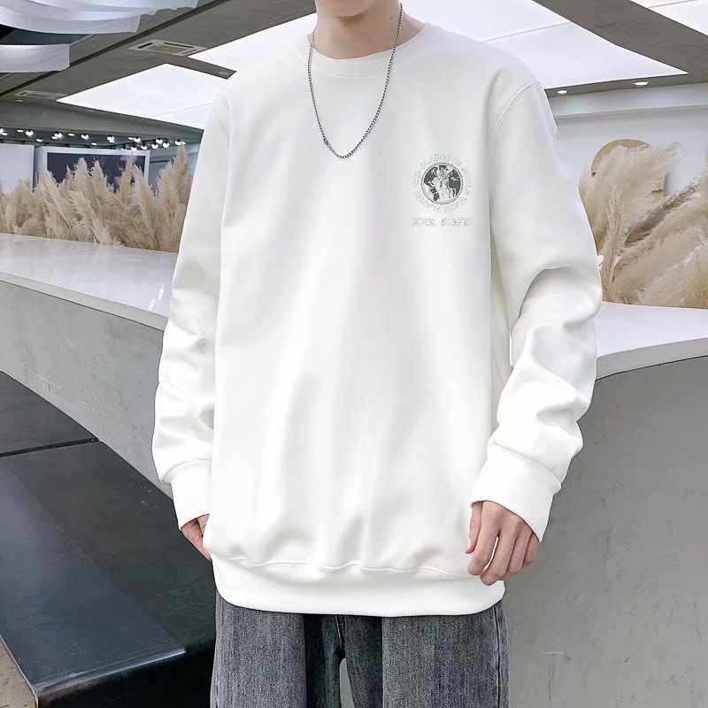 2025春秋季新款潮流ins港风潮印花百搭学生宽松上衣卫衣W1263-P28,男装卫衣,星座1703A-1