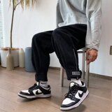 2025秋新款灯芯绒休闲裤百搭卫裤直筒羊羔绒条纹裤子21K3019-P35，男装休闲裤，星座1703A-1