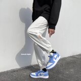 2025春秋新款休闲潮流宽松束脚青春流行男九分裤运动裤K2367-P25，女装休闲裤，星座1703A-1