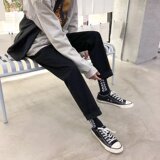 2025春秋新款宽松潮男港风百搭牛仔裤男休闲直筒牛仔裤K1119-P27，男装牛仔裤，星座1703A-1
