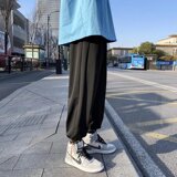 2025春秋新款休闲潮流宽松束脚青春流行男九分裤运动裤K2367-P25，女装休闲裤，星座1703A-1