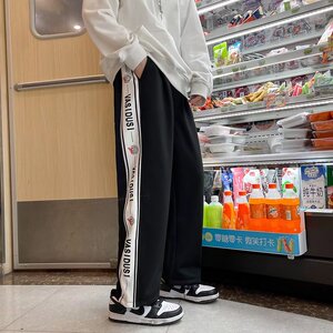 2025秋季新款韩版运动裤ins抽绳束脚卫裤宽松阔腿休闲裤AK71-P30图片
