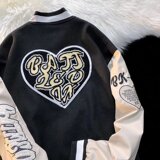 2025秋季新款拼接棒球服潮牌宽松中性刺绣夹克外套WT63686-P62，男装夹克，星座1703A-1