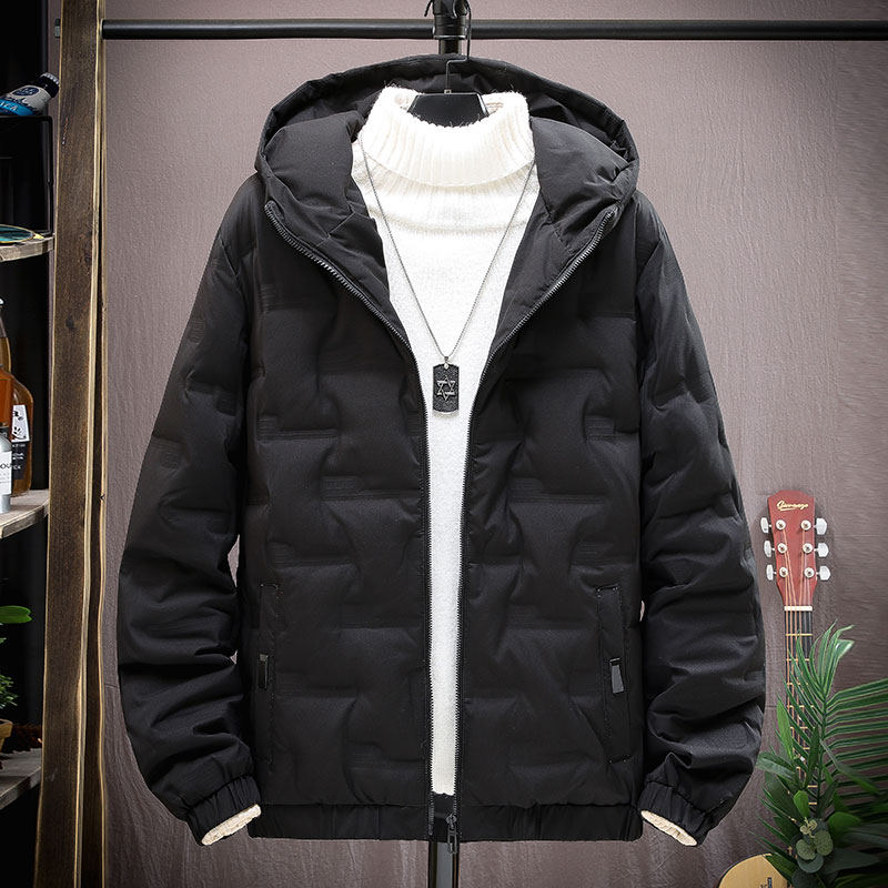 2025冬季+轻薄短款大码连帽辑格棉服棉衣潮流面包服男M9228-P43,男装棉衣,星座1703A-1