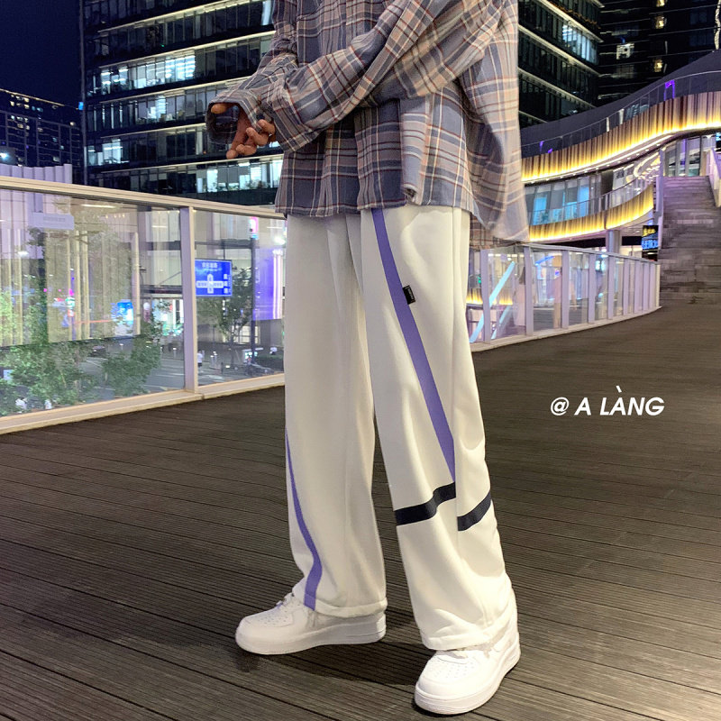 2025春秋新款潮牌hiphop个性宽松百搭裤子潮流束脚卫裤K108-P30,男装休闲裤,星座1703A-1