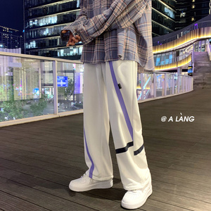 2025春秋新款潮牌hiphop个性宽松百搭裤子潮流束脚卫裤 K108-P30图片
