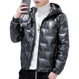 2025年新款男潮牌羽绒服白鸭绒亮面青少年夹克外套连帽WT05-P85，男装夹克，星座1703A-1