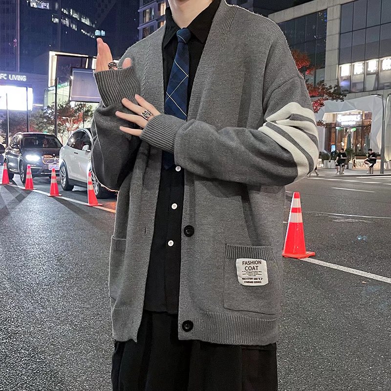 2021秋冬季新款毛衣宽松韩版开衫外套夹克百搭针织衫MK02-P40,男装针织衫/毛衣,星座1703A-1