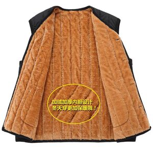 2025冬季外贸走量中老年坎肩背心加绒加厚保暖无袖棉马甲MJ01-P11图片