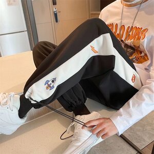 2025秋季新款isn港风印花九分束脚裤卫裤男潮百搭休闲裤T128-P30图片