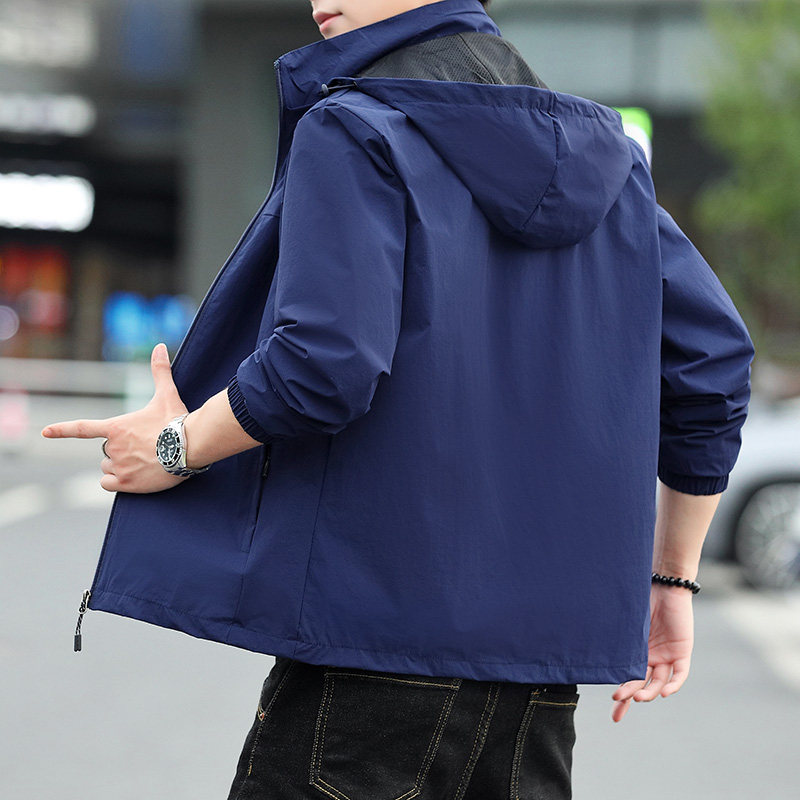 2025秋冬季新款直播品质大码潮流休闲连帽夹克男外套JK1812-P50,男装夹克,星座1703A-1