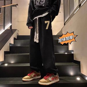 秋冬季微弹裤子休闲潮流运动束脚裤帅气长裤AK73-常规P25加绒P35图片