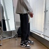 2025秋新款灯芯绒休闲裤百搭卫裤直筒羊羔绒条纹裤子21K3019-P35，男装休闲裤，星座1703A-1