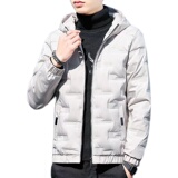 2025冬季+轻薄短款大码连帽辑格棉服棉衣潮流面包服男M9228-P43，男装棉衣，星座1703A-1
