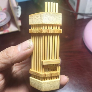 竹蛉笼文玩竹子笼手把件蟋蟀马蛉笼六角竹笼盘玩蛐蛐笼具把玩盘玩
