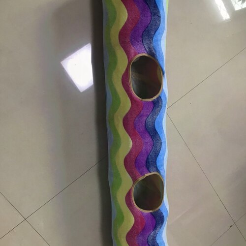 彩虹猫隧道柔软舒适多色钻洞可折叠静音隧道毛绒