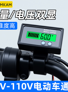铅酸电池电量显示器24V36V60V72V84V专用电动车电量百分比显示器