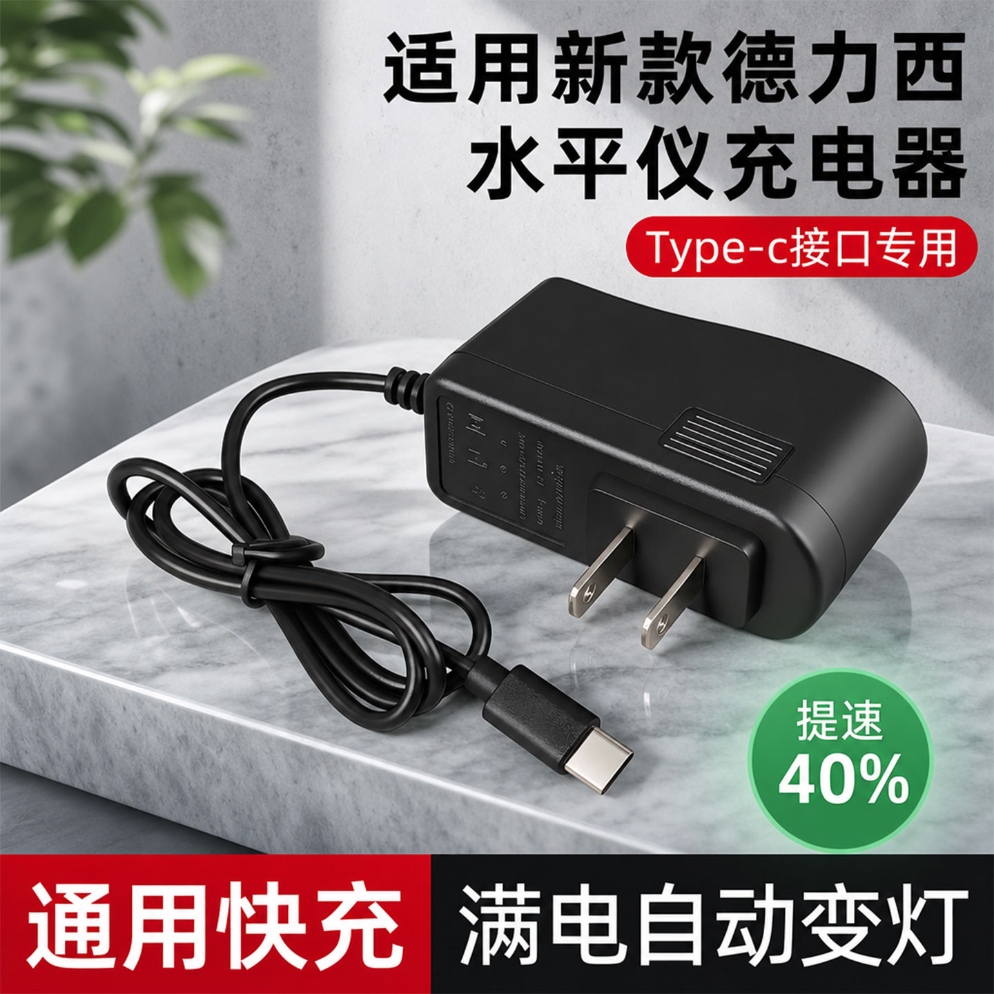适用新款德力西水平仪充电器图片
