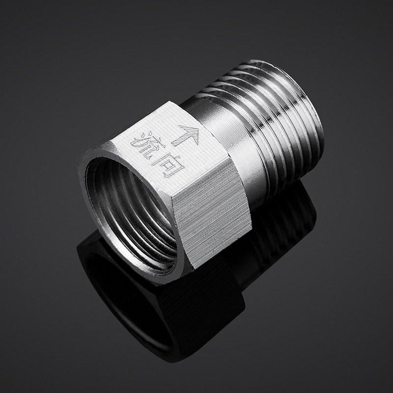 单向止回阀卫生间水管马桶防反水倒流逆止阀热水器4分回水止逆阀