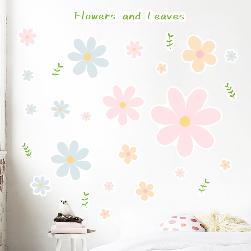 淡雅清新花朵遮丑补洞墙贴卧室客厅房间墙面装饰贴画自粘防水贴纸,家居饰品,软装墙贴,淘宝优惠券,粉丝福利购,淘宝优惠卷