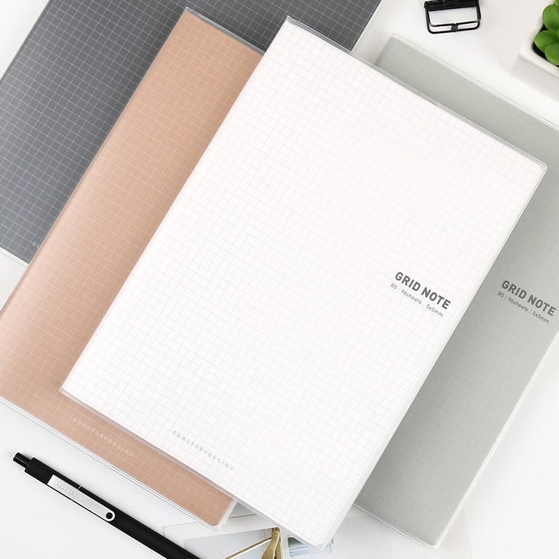 初品计划方格子创意网格本胶套本