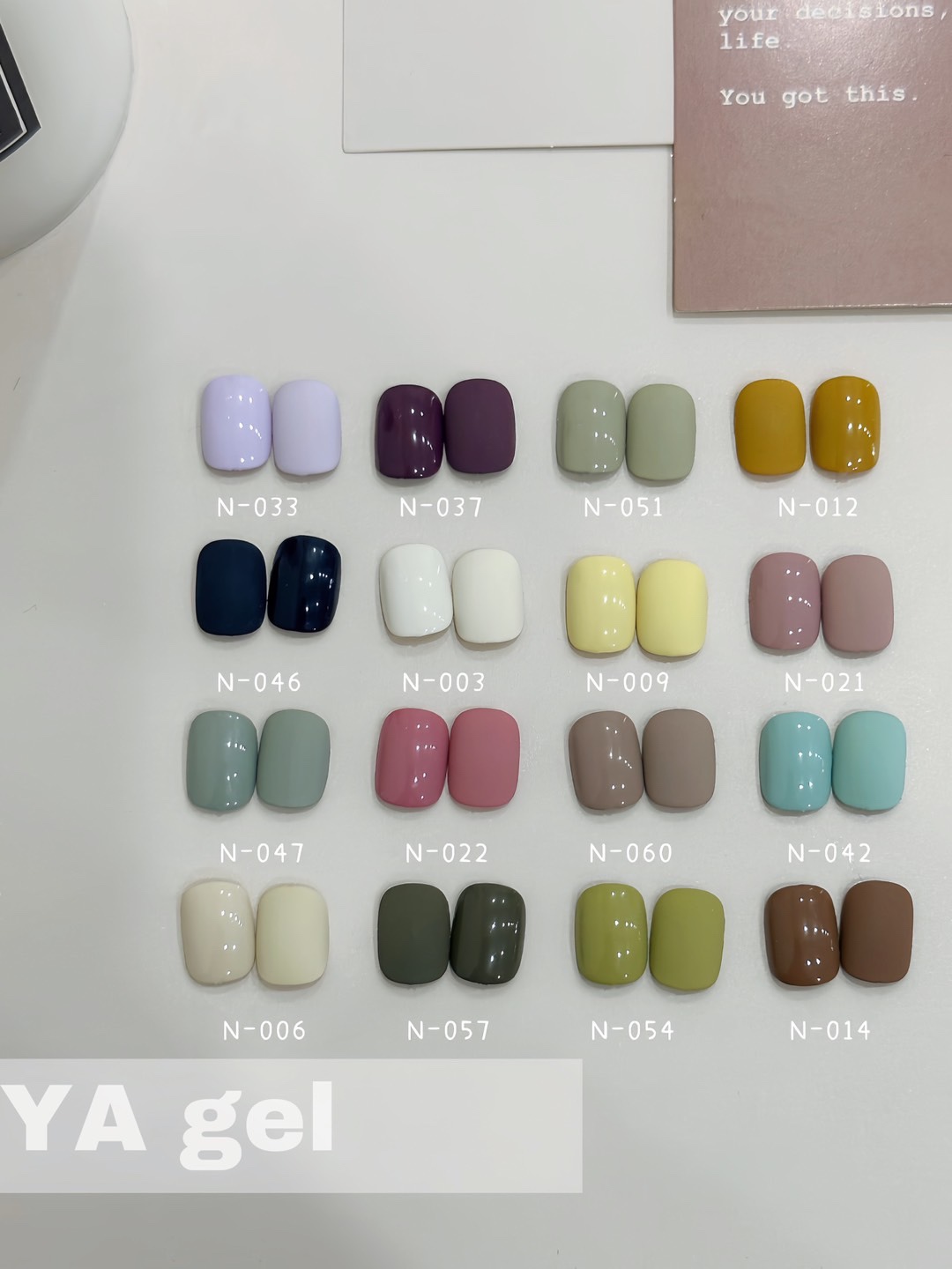 YA gel N-006 罐装甲油胶 显白光疗甲油胶 5g 鸭子胶