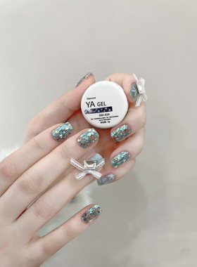 爆闪系列YA gel罐装DM系列闪粉甲油胶实显白光疗甲油胶色024