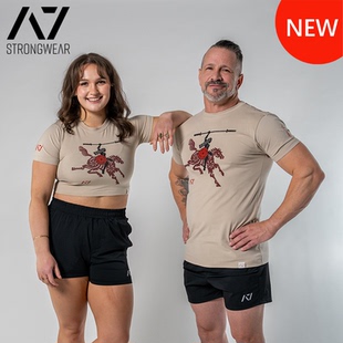 A7 BAR GRIP防滑T恤马年战士春节联名力量举深蹲卧推健身短袖透气