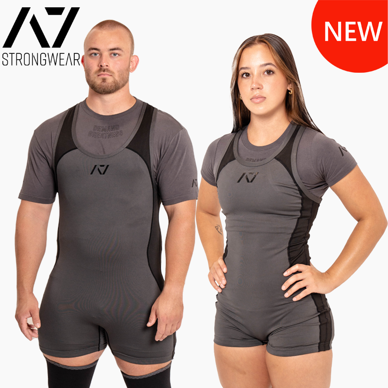 A7无袖比赛举重服压缩紧身力量举