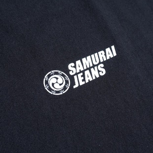 纯色小标印花圆领半袖 日系潮牌 短袖 T恤 JEANS 海外代购 SAMURAI