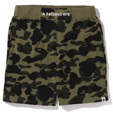 日本代购 BAPE 男款 迷彩字母刺绣 休闲街头潮款 CAMO 运动短裤