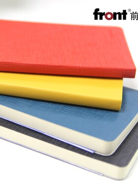 front前通记事本随身迷你A6口袋本简约皮面加厚便携笔记本 INS风文艺精致手账本