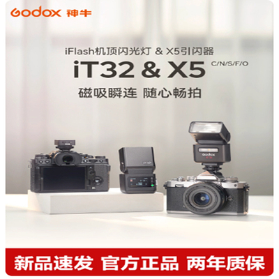 Godox神牛IT32/X5小型便携TTL自动测光高速同步相机微单磁吸快装