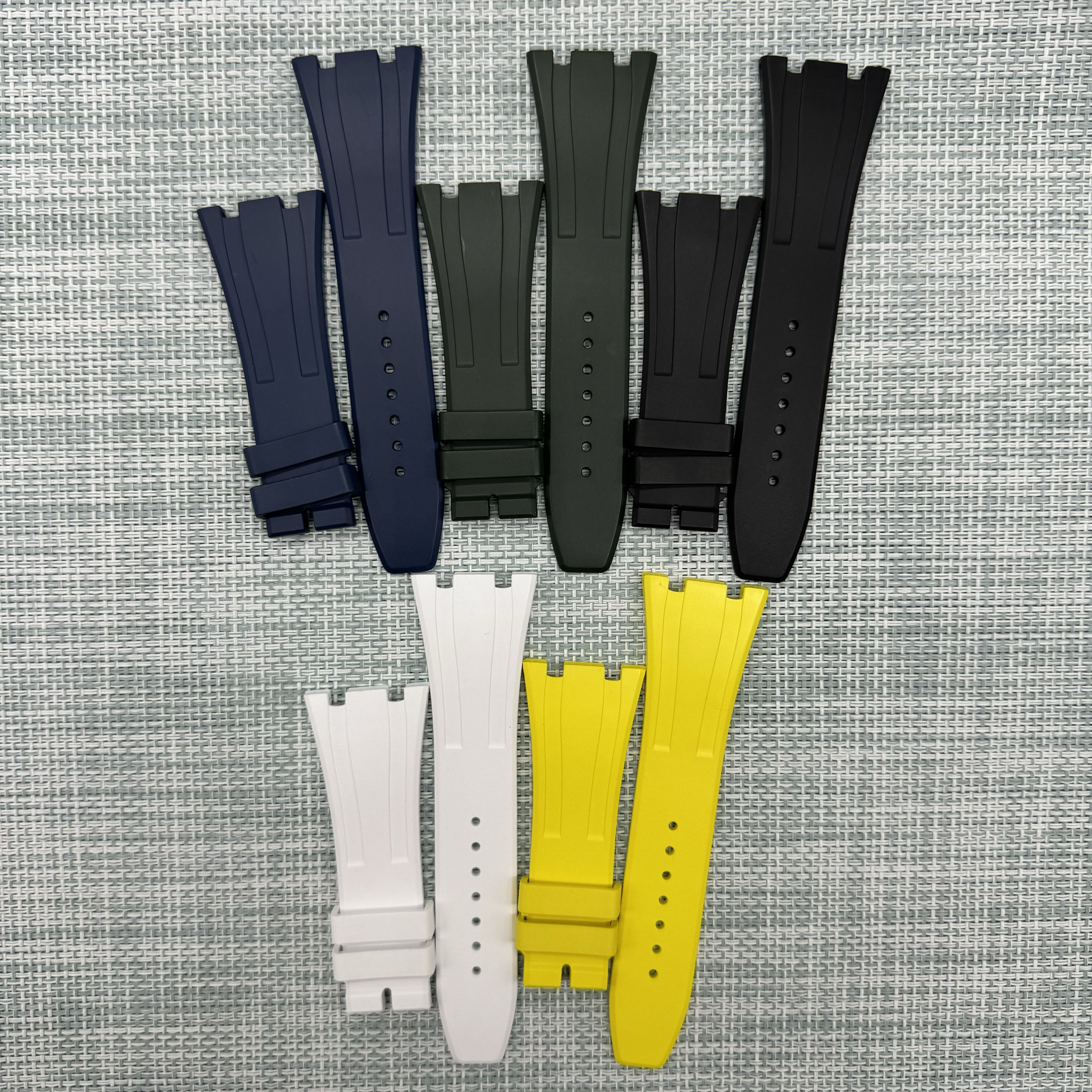 适用于爱彼胶带皇家橡树系列15400 26331手表带AP氟胶带防水