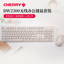 CHERRY樱桃DW2300无线键盘鼠标键鼠套装 女生办公轻音全尺寸104键