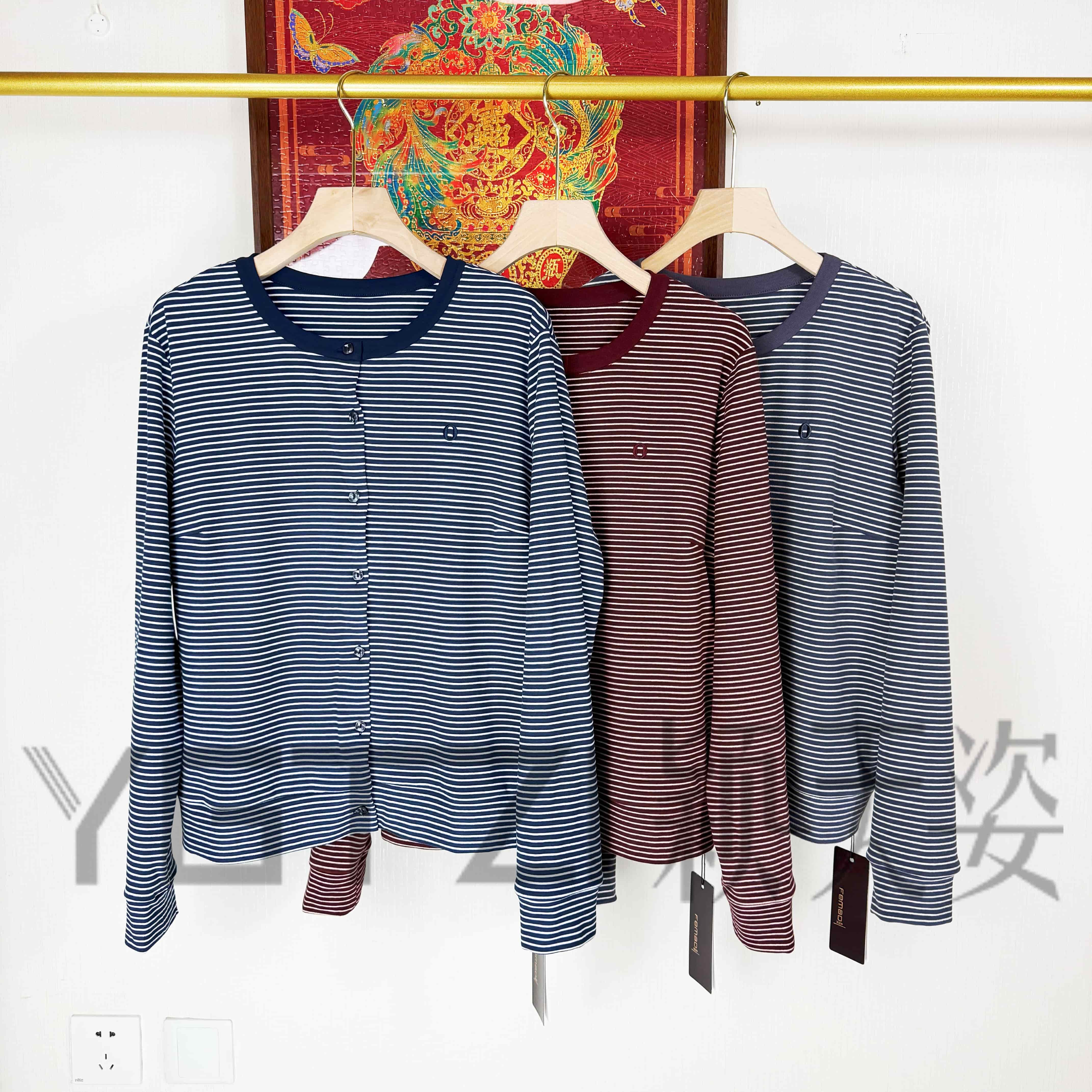 菲玛掂251355正品2025年秋冬新款时尚休闲圆领长袖针织衫女装开衫