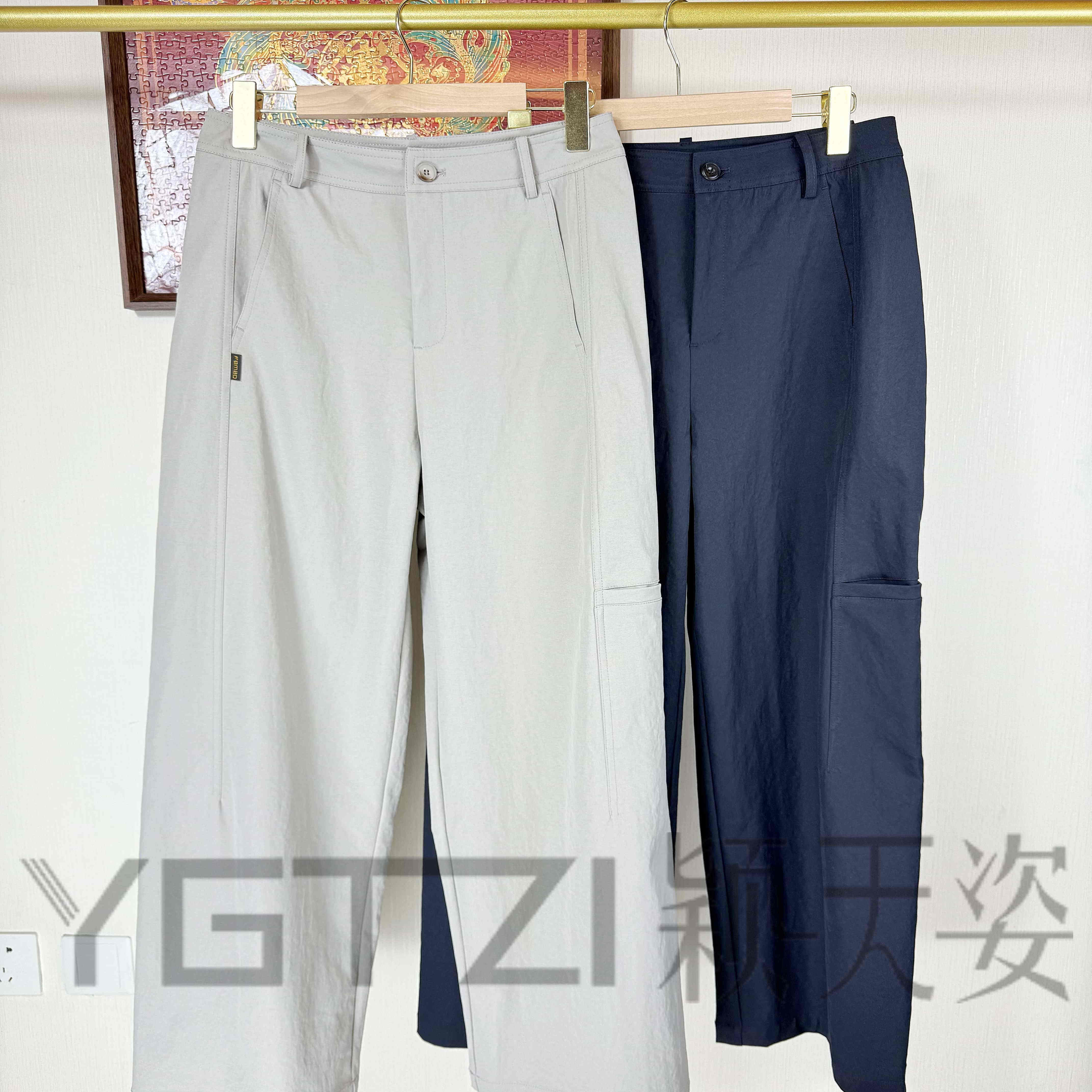 菲玛掂显瘦百搭休闲裤直筒裤工装