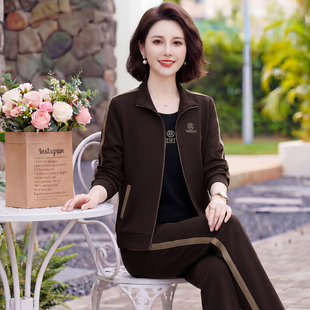 高档名牌女士休闲运动服套装女款2026新款时尚洋气春装卫衣三件套