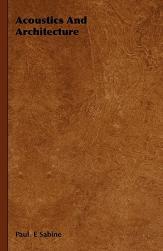 【预售】Acoustics and Architecture