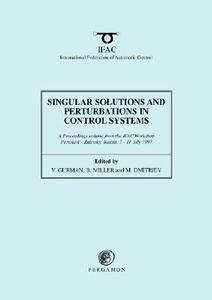 【预售】Singular Solutions and Perturbations in Control