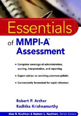 【预售】Essentials Of Mmpi-A Assessment