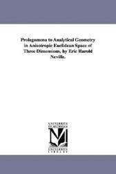 【预售】Prolegomena to Analytical Geometry in Anisotropic