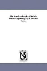 【预售】The American People, a Study in National Psychology,