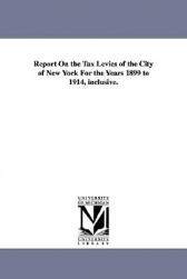 【预售】Report on the Tax Levies of the City of New York for