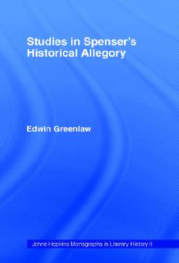 【预售】Studies in Spenser's Historical Allegory