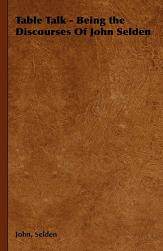 【预售】Table Talk - Being the Discourses of John Selden