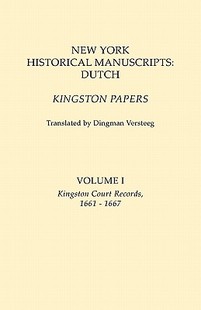 York New 預售 Kingston Manuscripts Dutch. Historical